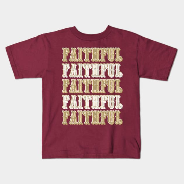 San Francisco Sunday Faithful Kids T-Shirt by Vector Deluxe